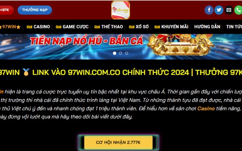 Truy cập nhanh chóng vào 97win